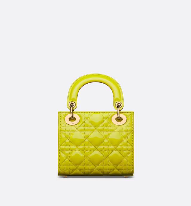 Túi Dior Mini Lady Dior Bag Yellow