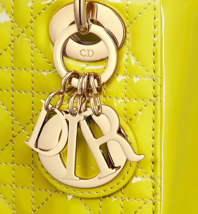 Túi Dior CD Signature Bag With Strap Lime Yellow