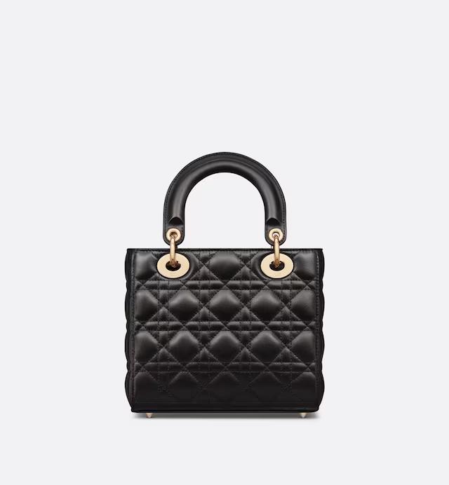 Túi Dior Small Lady Dior My ABCDior Bag Black Cannage Lambskin