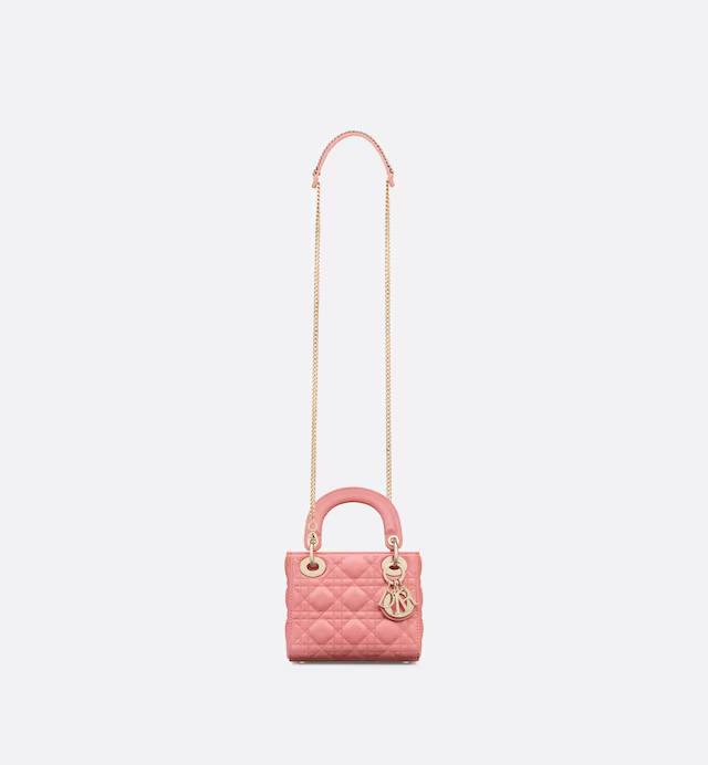 Túi Dior Mini Lady Dior Bag Light Pink