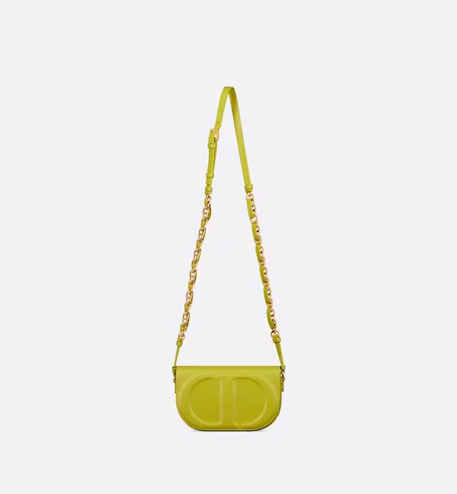 Túi Dior CD Signature Bag With Strap Lime Yellow