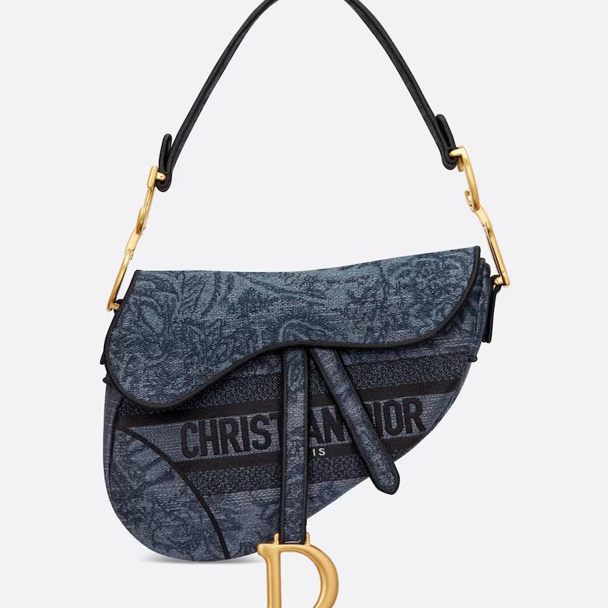 Túi Dior Saddle Bag Denim Blue