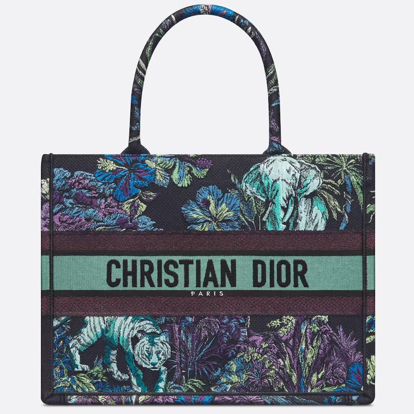 Túi Dior Medium Dior Book Tote Blue Multicolor