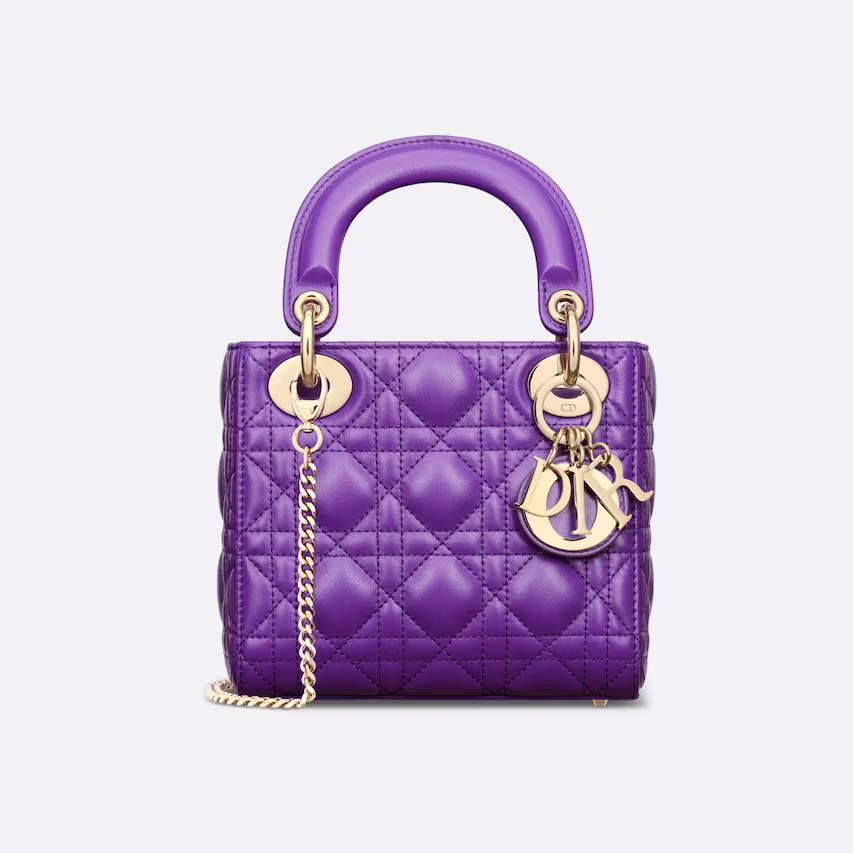 Túi Dior Mini Lady Dior Bag Purple