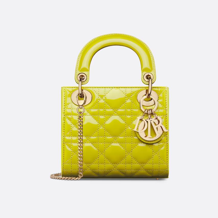 Túi Dior Mini Lady Dior Bag Yellow