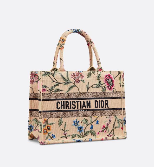 Túi Dior Medium Dior Book Tote Natural Multicolor