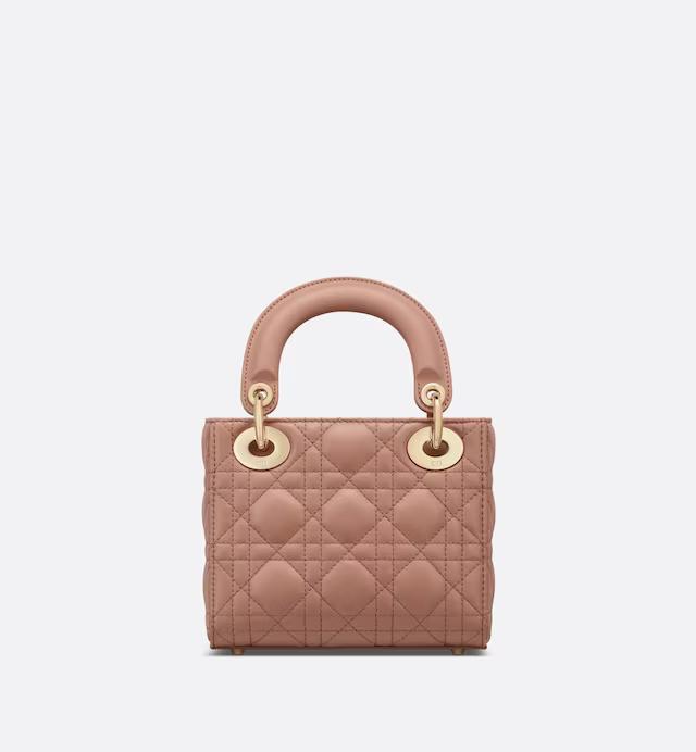 Túi Dior Mini Lady Dior Bag Heritage Pink 