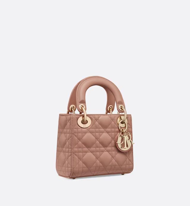 Túi Dior Mini Lady Dior Bag Heritage Pink 