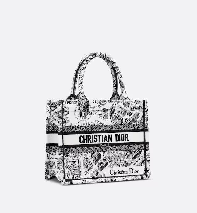 Túi Dior Small Book Tote White And Black Plan