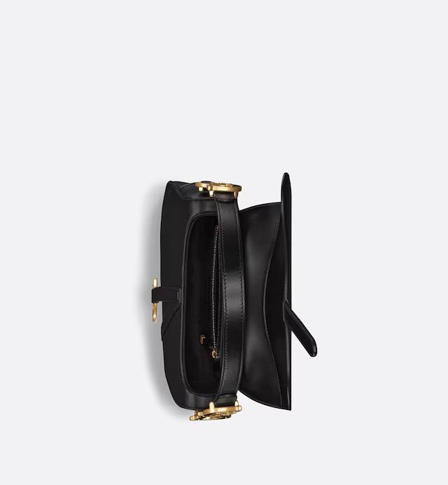 Túi Dior Saddle Bag With Strap Black Smooth Calfskin