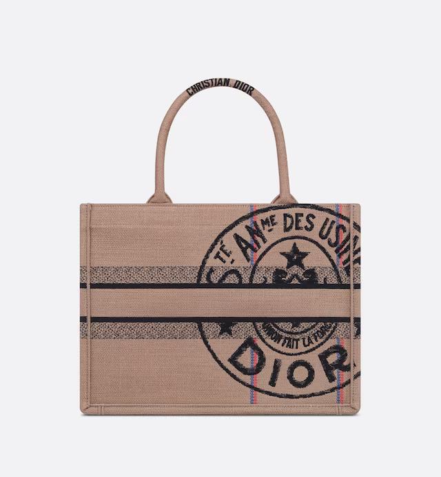 Túi Dior Medium Book Tote Pink Multicolor