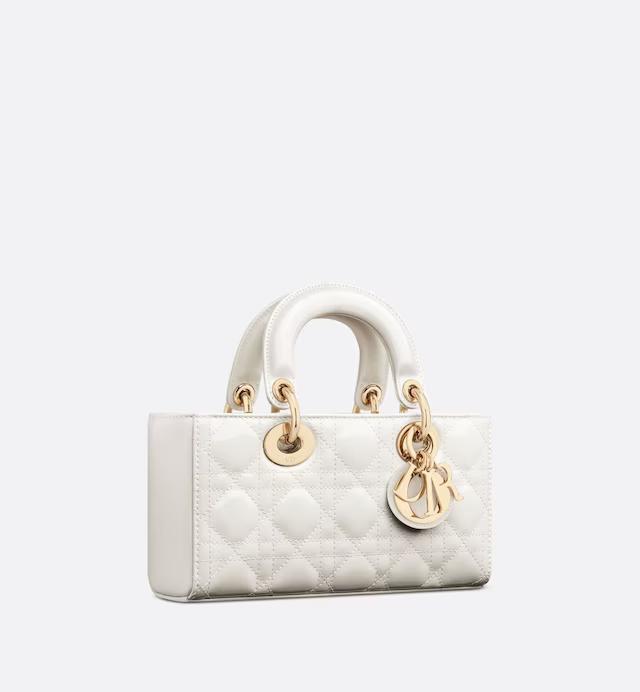 Túi Dior Small Lady D-Joy Bag Latte Patent