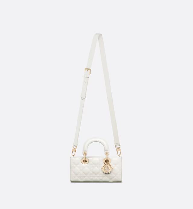 Túi Dior Small Lady D-Joy Bag Latte Patent