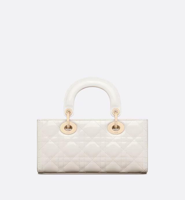 Túi Dior Small Lady D-Joy Bag Latte Patent