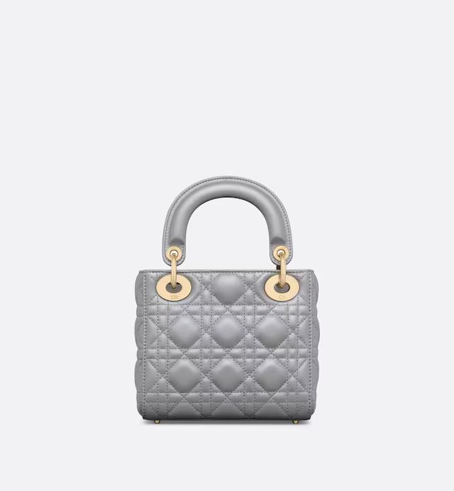 Túi Dior Mini Lady Dior Bag Opaline Gray