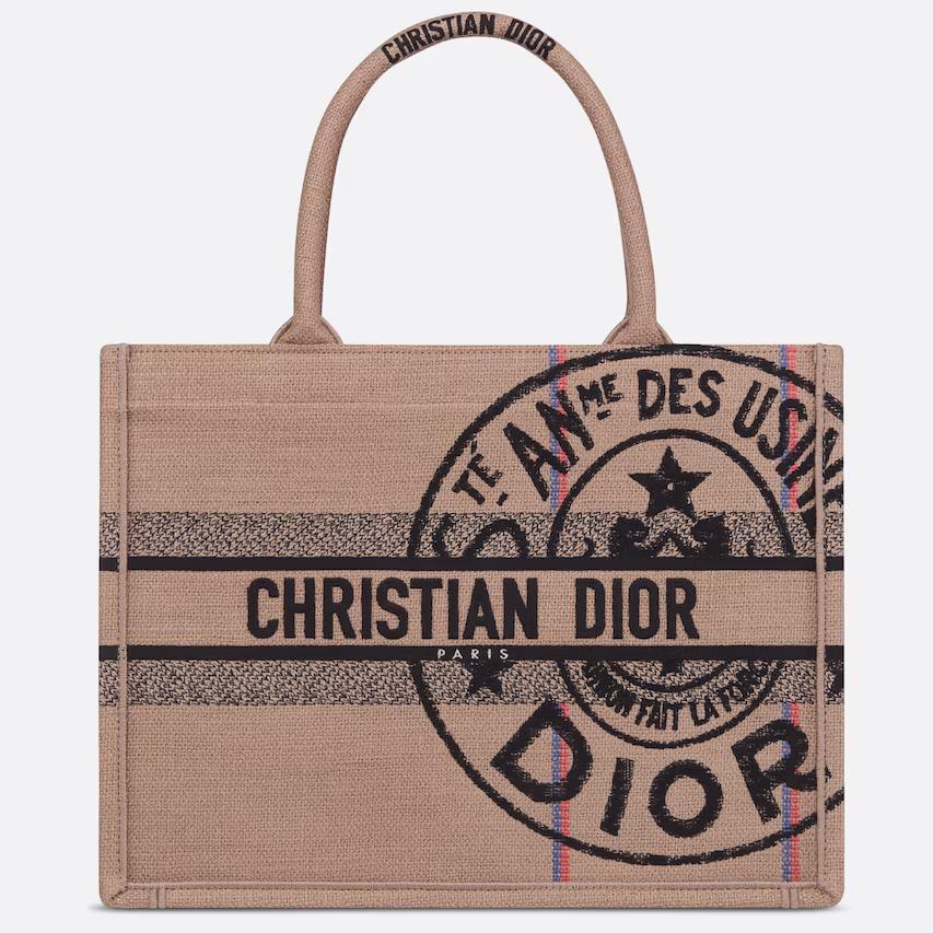 Túi Dior Medium Book Tote Pink Multicolor