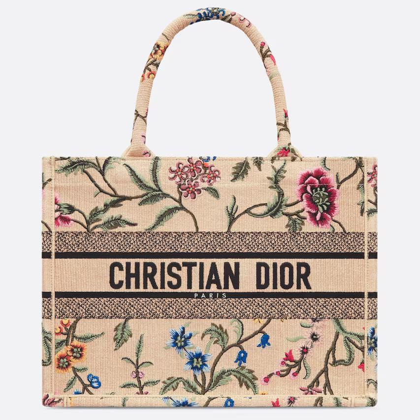 Túi Dior Medium Dior Book Tote Natural Multicolor