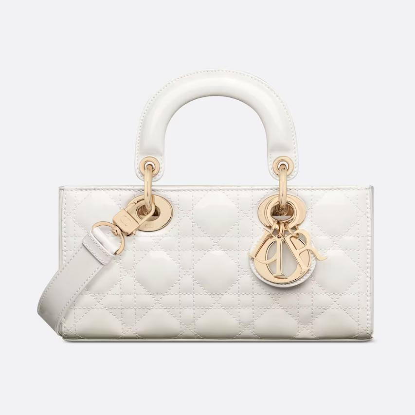 Túi Dior Small Lady D-Joy Bag Latte Patent