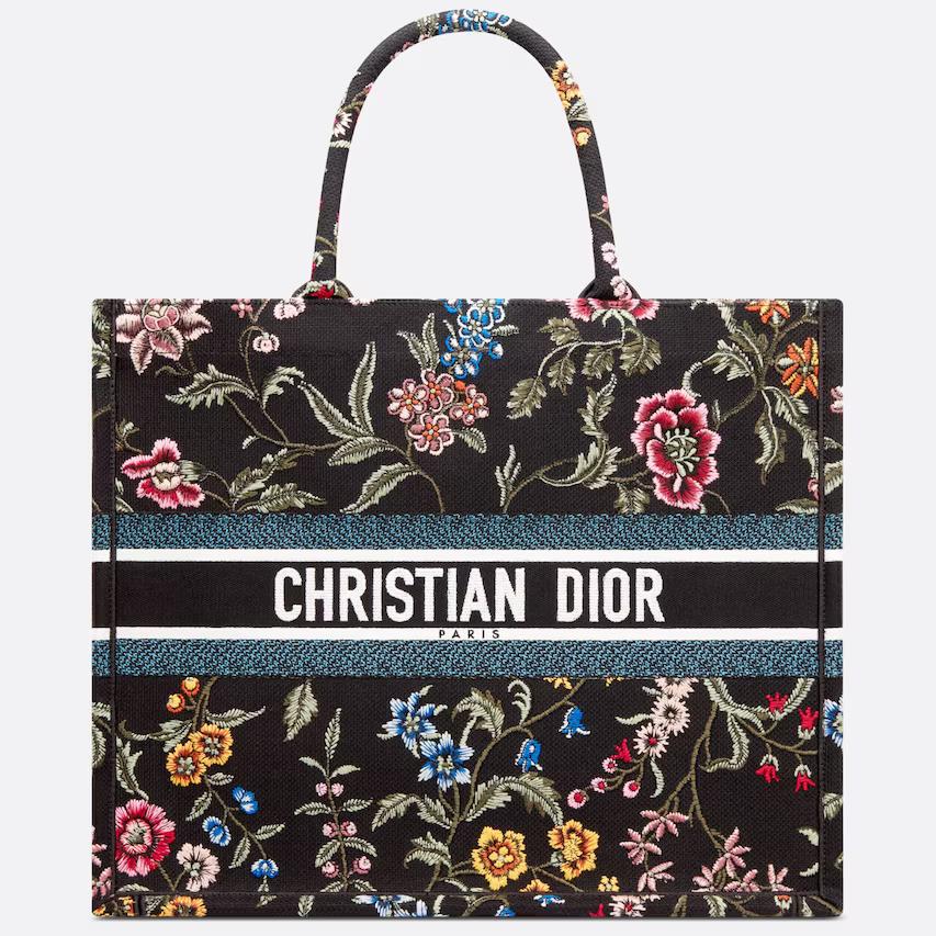 Túi Dior Large Book Tote Black Multicolor