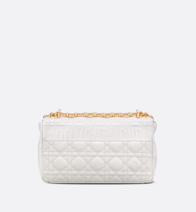 Túi Dior Medium Dior Caro Bag Ivory Supple