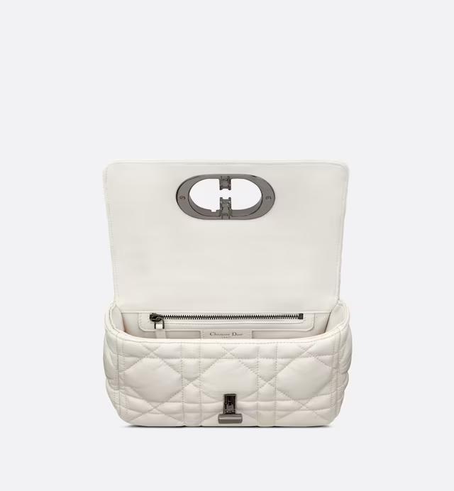 Túi Dior Small Dior Caro Bag Latte Quilted Macrocannage Calfskin