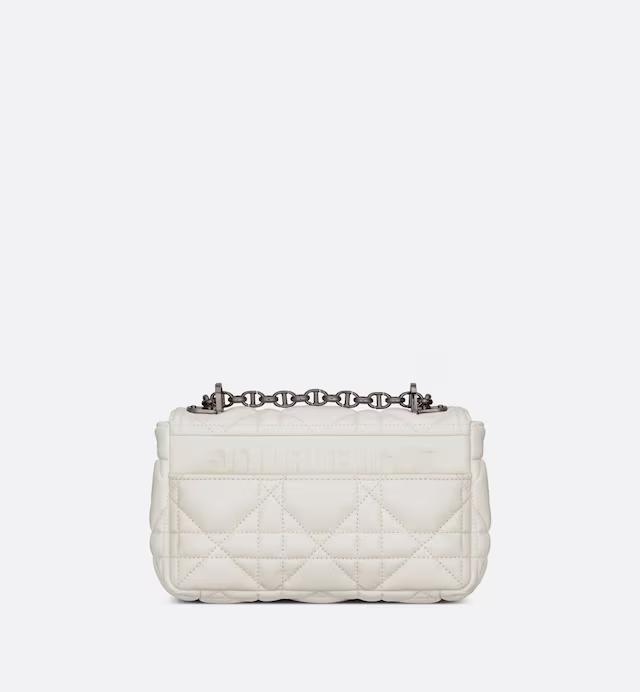 Túi Dior Small Dior Caro Bag Latte Quilted Macrocannage Calfskin