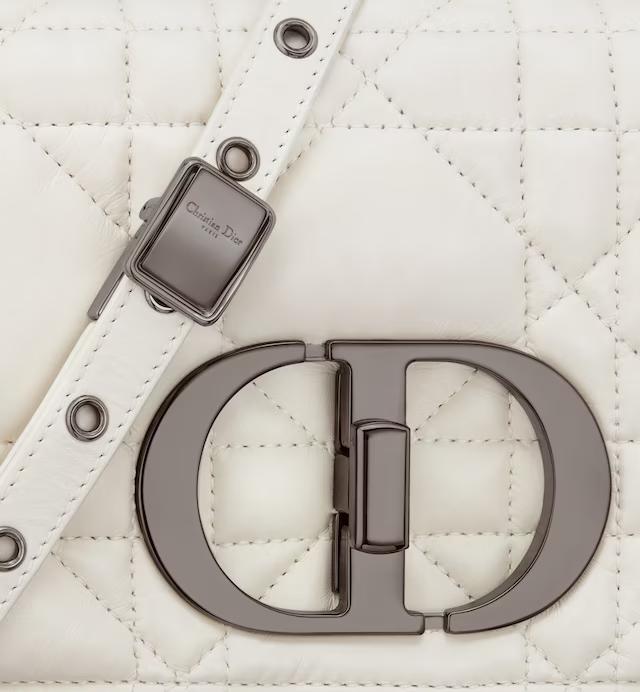 Túi Dior Small Dior Caro Bag Latte Quilted Macrocannage Calfskin