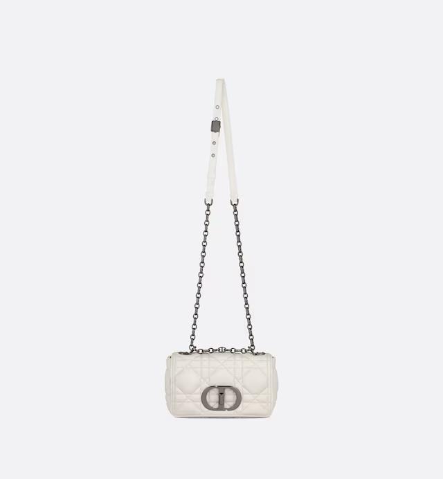 Túi Dior Small Dior Caro Bag Latte Quilted Macrocannage Calfskin