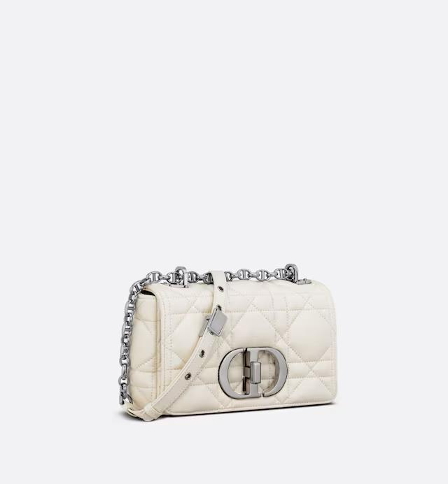 Túi Dior Small Dior Caro Bag Latte Quilted Macrocannage Calfskin