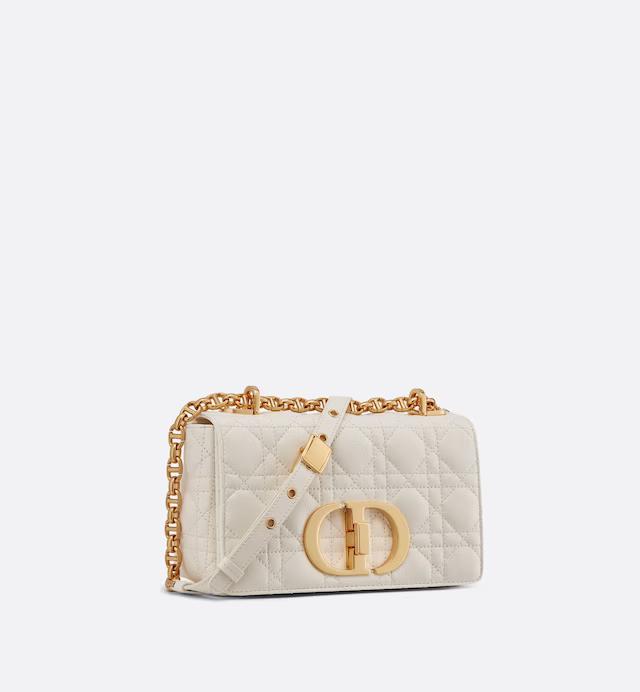 Túi Dior Small Dior Caro Bag Ivory Supple