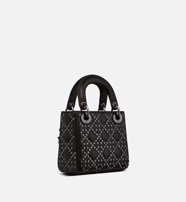 Túi Dior Mini Lady Dior Bag Black Lucky Star