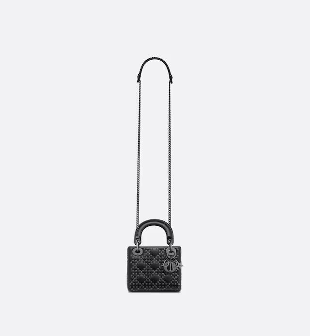 Túi Dior Mini Lady Dior Bag Black Lucky Star