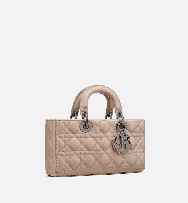 Túi Dior Medium Lady D-Joy Bag Hazelnut Cannage Lambskin