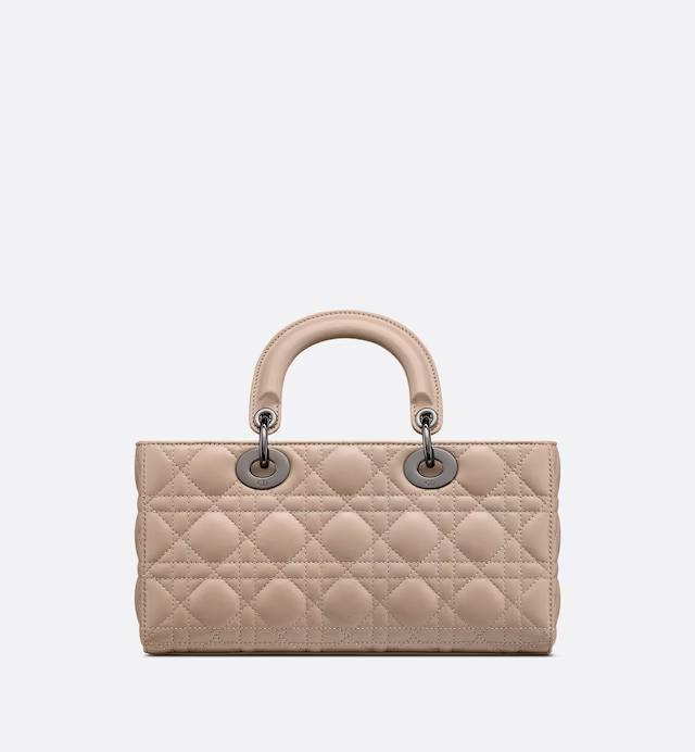 Túi Dior Medium Lady D-Joy Bag Hazelnut Cannage Lambskin