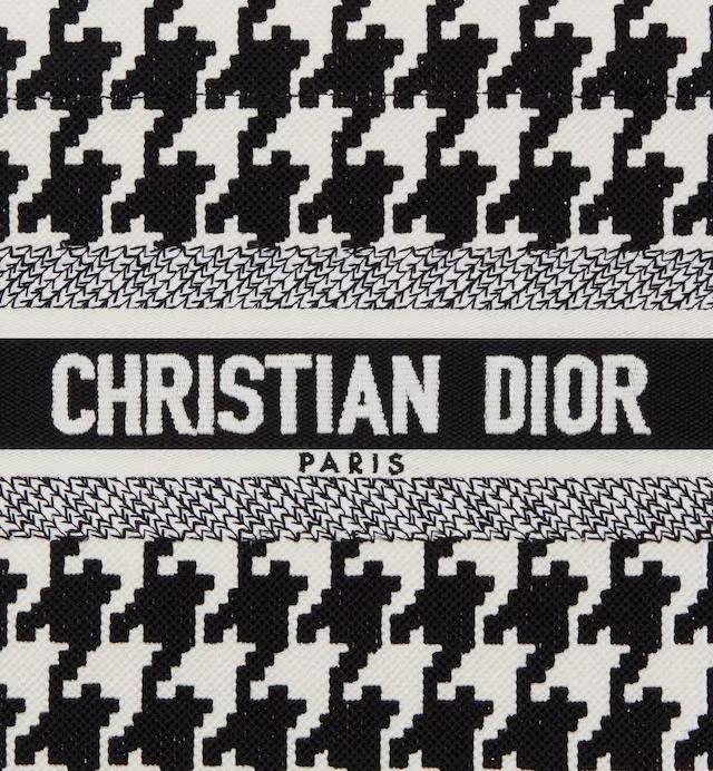 Túi Dior Small Dior Book Tote Black And White Macro