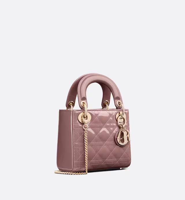 Túi Dior Mini Lady Dior Bag Peony Pink