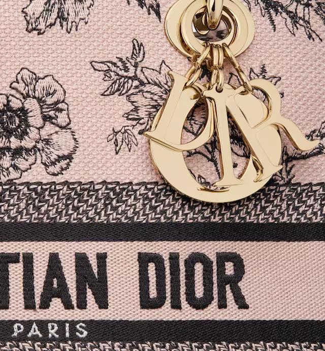 Túi Dior Medium Lady D-Lite Bag Powder Pink