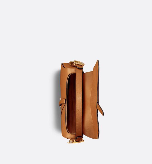 Túi Dior Saddle Bag With Strap Golden Saddle Grained Calfskin