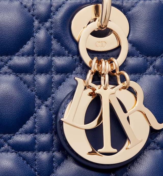 Túi Dior Small Lady Dior My ABCDior Bag Royal Blue