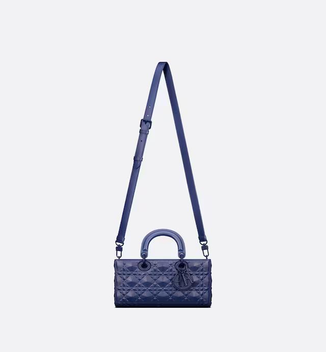 Túi Dior Medium Lady D-Joy Bag Royal Blue Cannage Calfskin