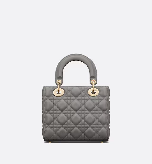 Túi Dior Small Lady Dior My ABCDior Bag Gray Stone