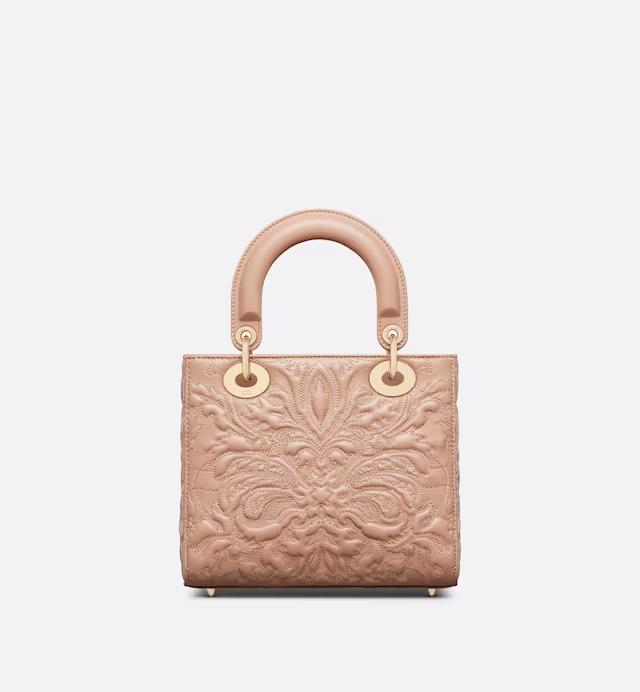 Túi Dior Small Lady Dior My ABCDior Bag Pink Quilted-Effect 