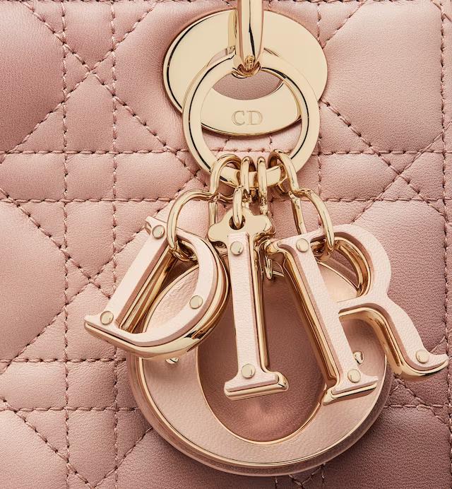 Túi Dior Mini Lady Dior Bag Blush Cannage Lambskin