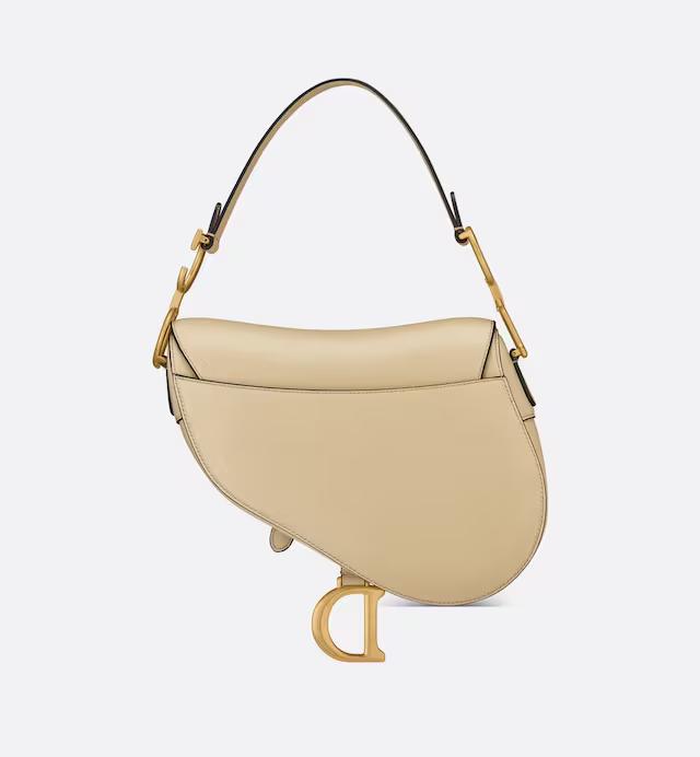 Túi Dior Saddle Bag With Strap Beige Goatskin