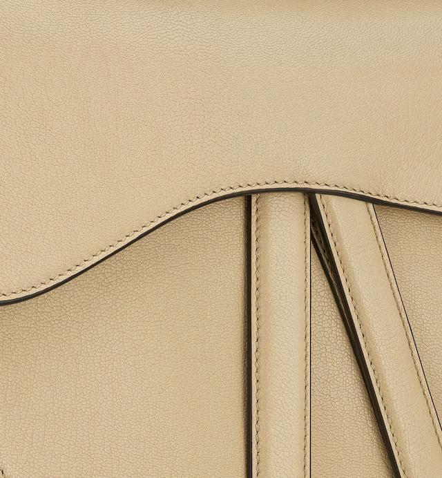 Túi Dior Saddle Bag With Strap Beige Goatskin