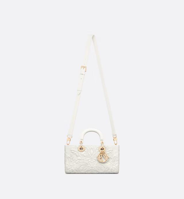 Túi Dior Medium Lady D-Joy Bag Latte Quilted-Effect