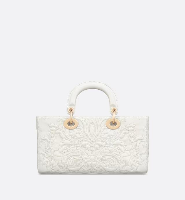 Túi Dior Medium Lady D-Joy Bag Latte Quilted-Effect