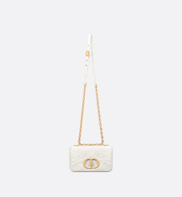 Túi Dior Small Dior Caro Bag Latte Quilted Lambskin 