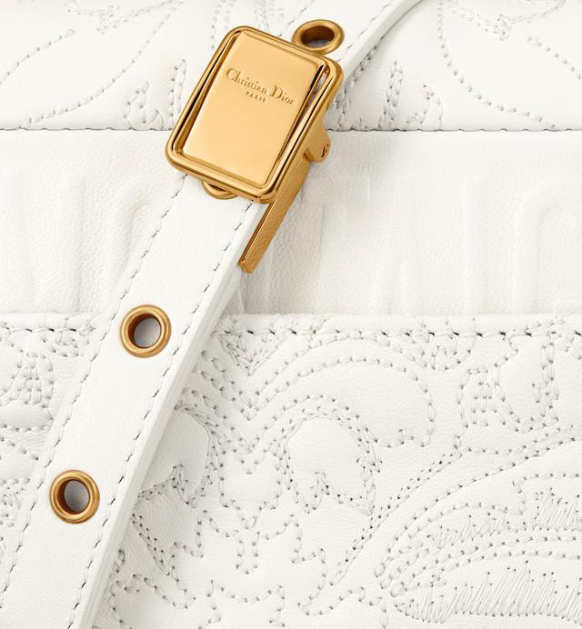 Túi Dior Small Dior Caro Bag Latte Quilted Lambskin 