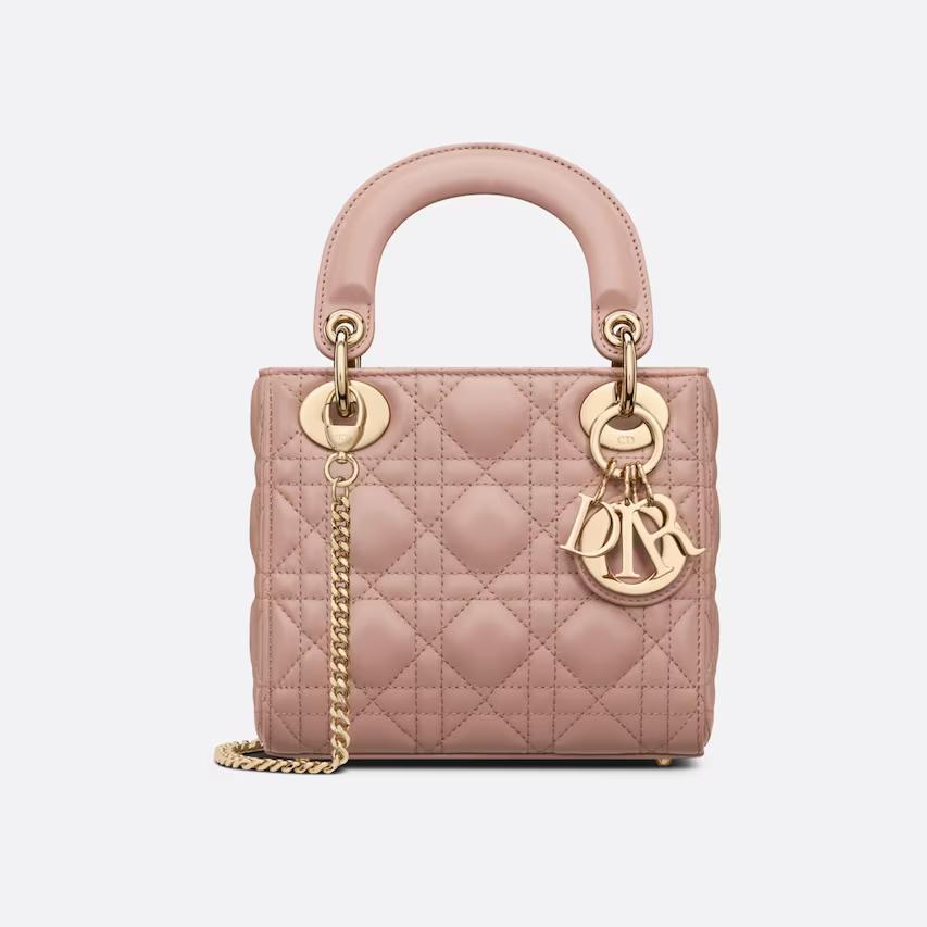 Túi Dior Mini Lady Dior Bag Blush Cannage Lambskin